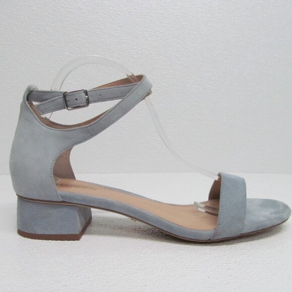 Ralph Lauren Betha Leather Sandals Block Heel Ankle Strap 11 B - Picture 6 of 9